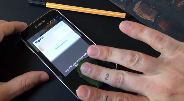 Lettore impronte digitali Galaxy S5