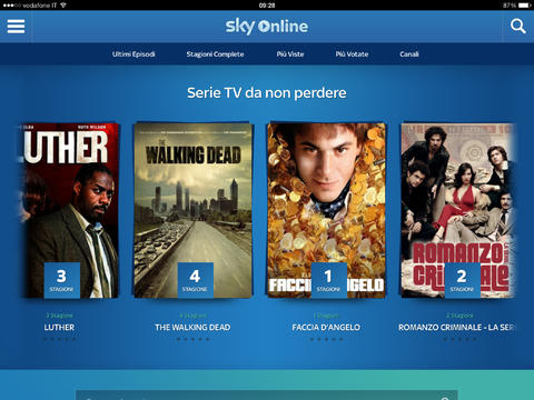 vedere sky su ipad