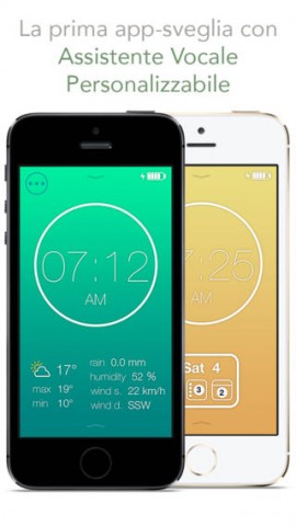 sveglia con assistente vocale su iPhone