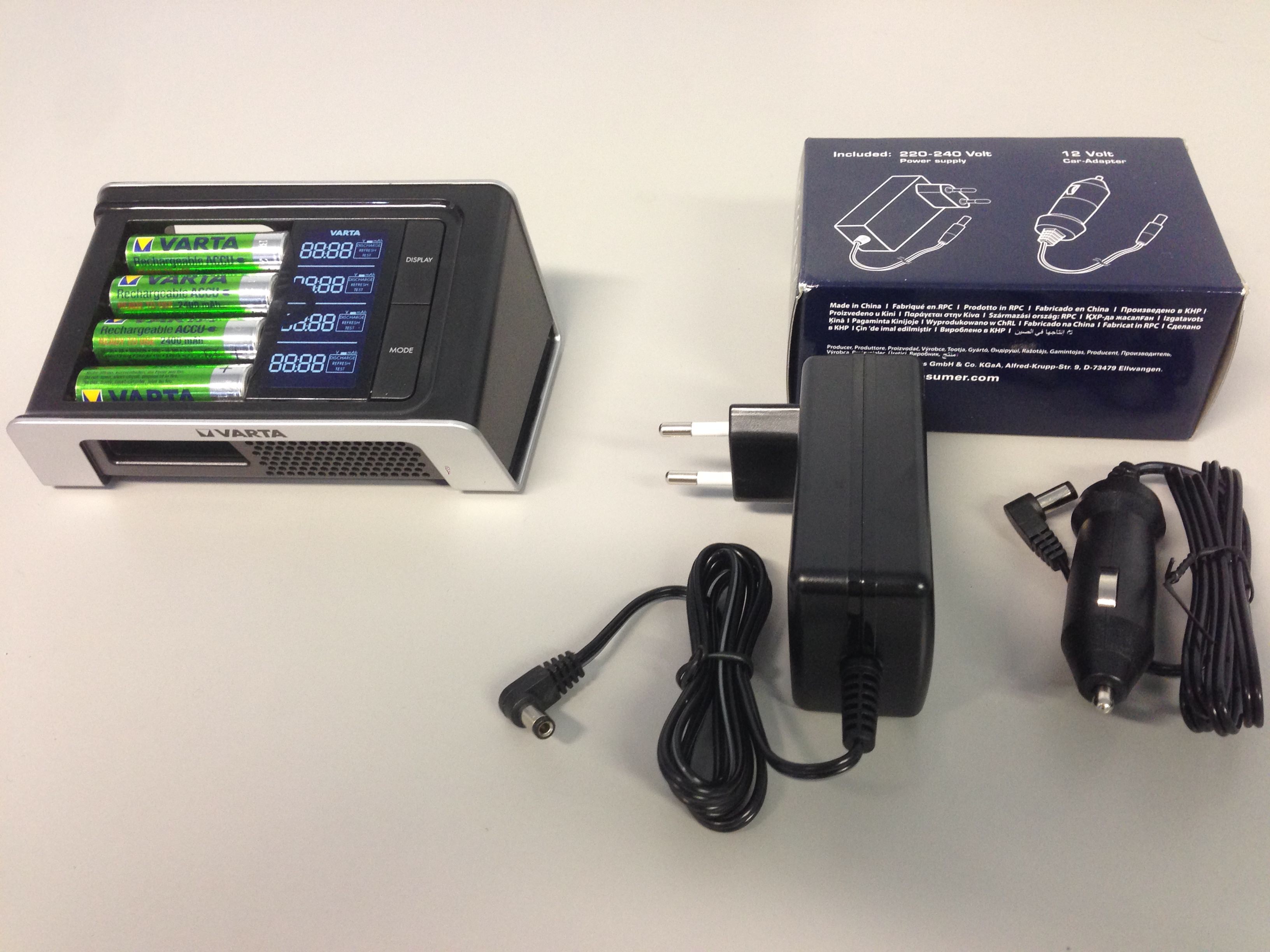 Caricabatterie Varta Mini Charger – 2 Slot Per AA/AAA, LED, 12 Ore, Senza Batterie