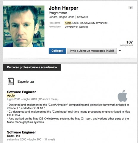 ingegnere apple - john harper