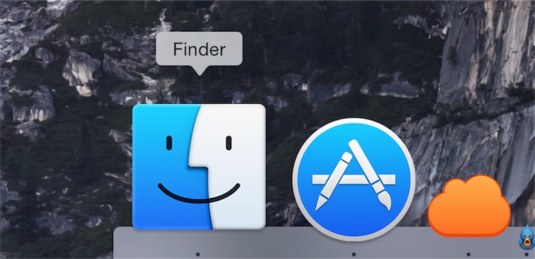 L'icona del Finder nella beta di OS X 10.10 Yosemite
