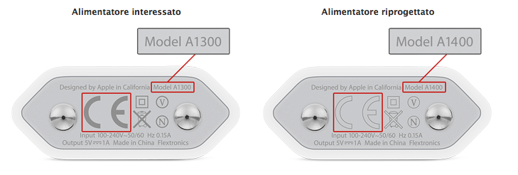 Apple sostituisce gratis gli alimentatori difettosi