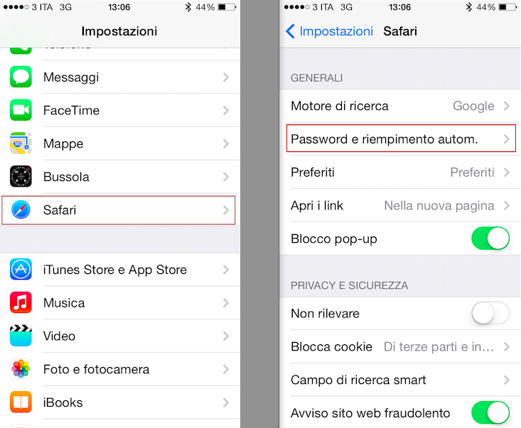 Come recuperare le password dell’iPhone con Safari