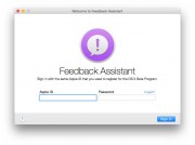 Feedback Assistant è una utility per segnalare la presenza di errori nella beta di OS X 10.10 Yosemite