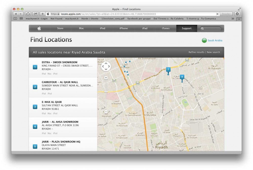 Apple in Arabia Saudita