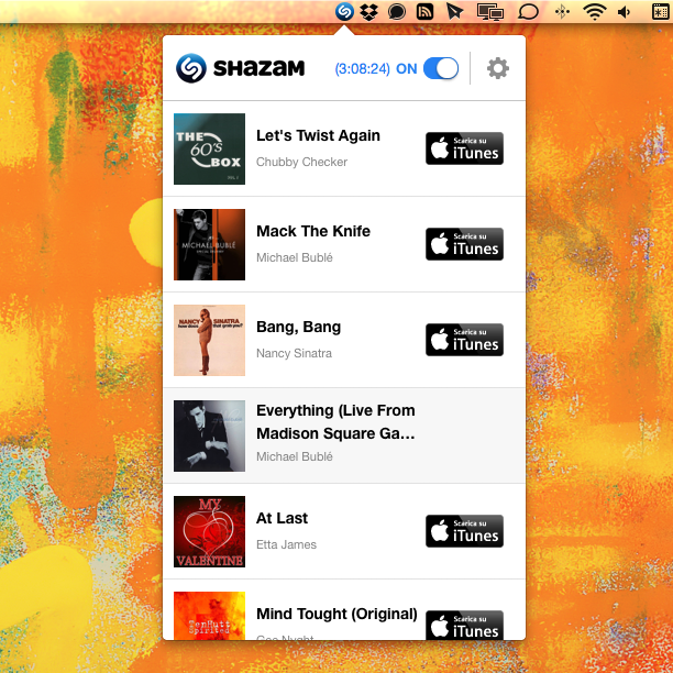 Shazam per Mac