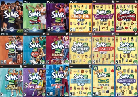 The Sims 2 gratis collection 600