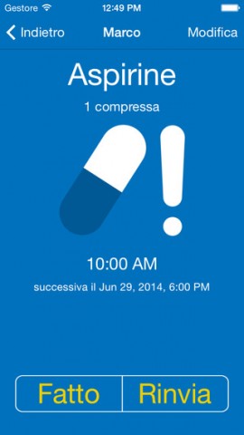 Ho preso la pasticca