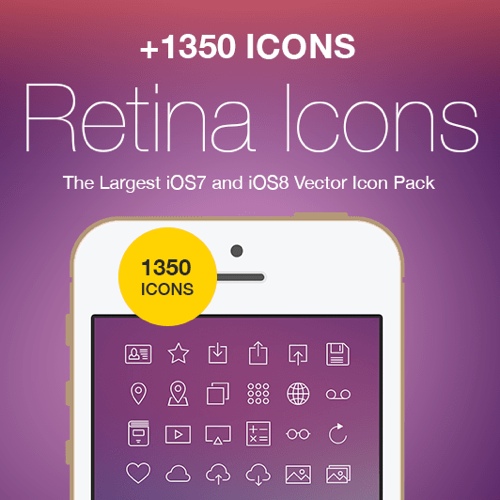 icone vettoriali per iOS 8 icon 500