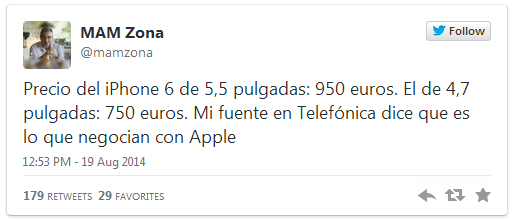 prezzo di iphone 6 telefonica