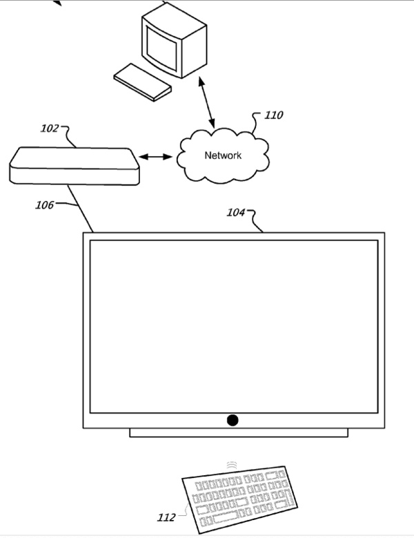 Il brevetto sulla tastiera per l'Apple TV
