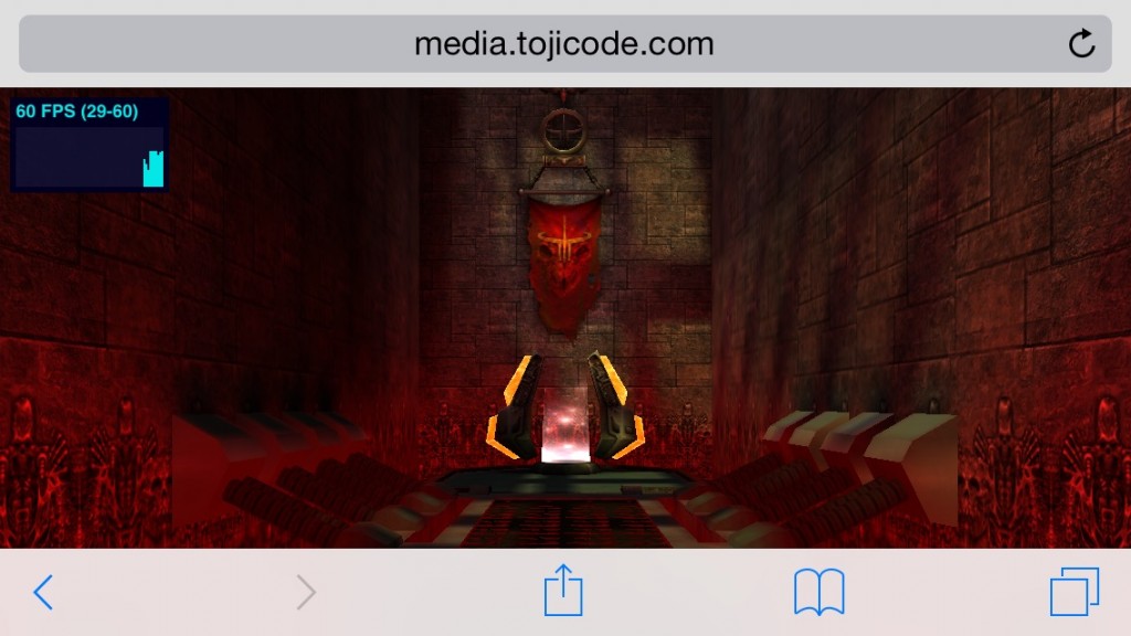 Esempio WebGL su Safari per iOS 8