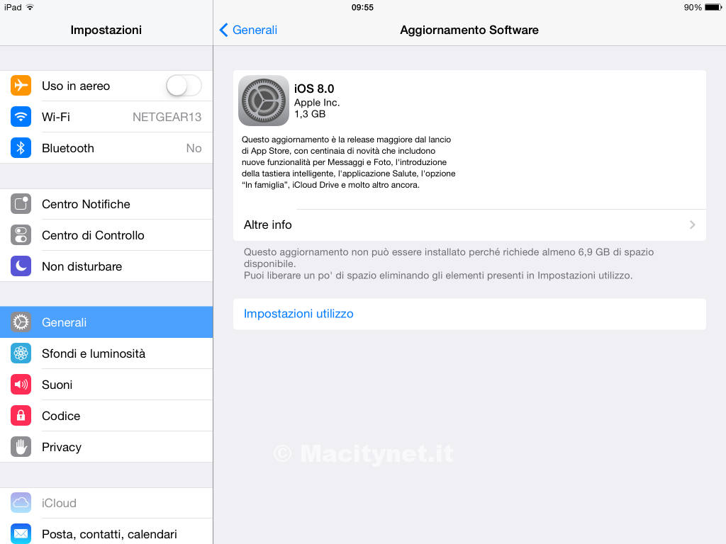 installare iOS 8