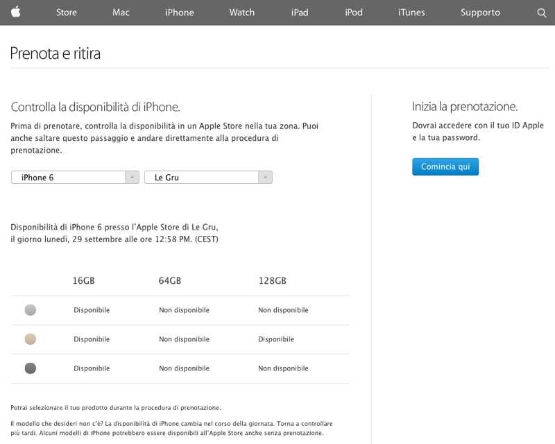 Prenotare iPhone 6 800 ok