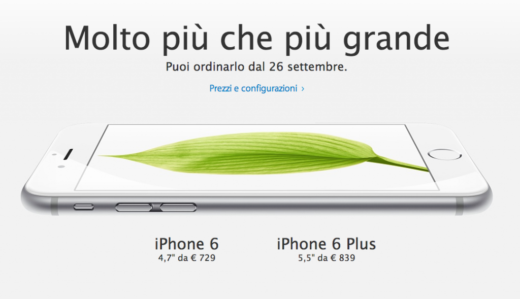 prezzi iphone 6