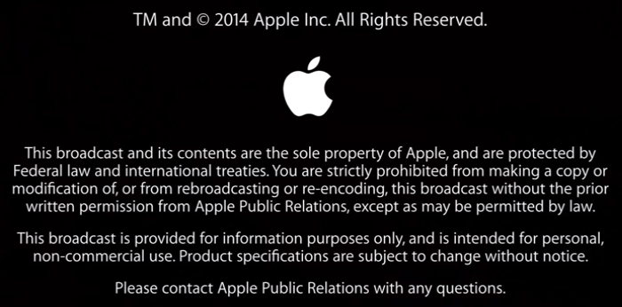 Keynote Apple 2014