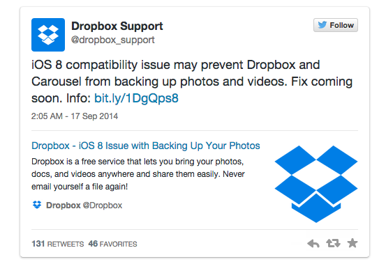 problemi dropbox