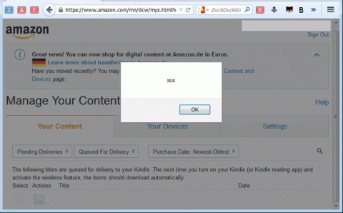 account amazon falla