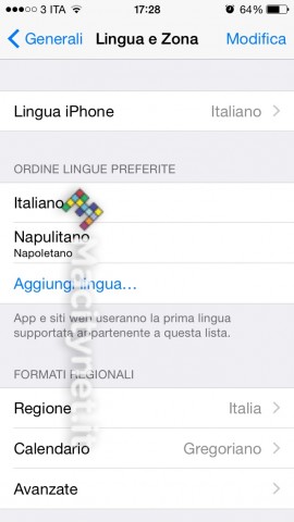 iOS 8 parla napoletano e siciliano 7 ok