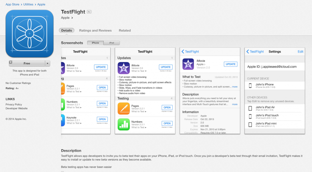 testflight app store