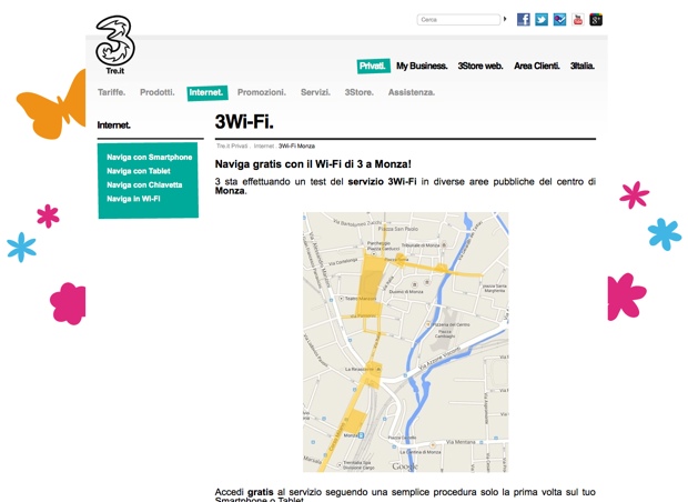 3wi-fi 3 italia fastweb 620