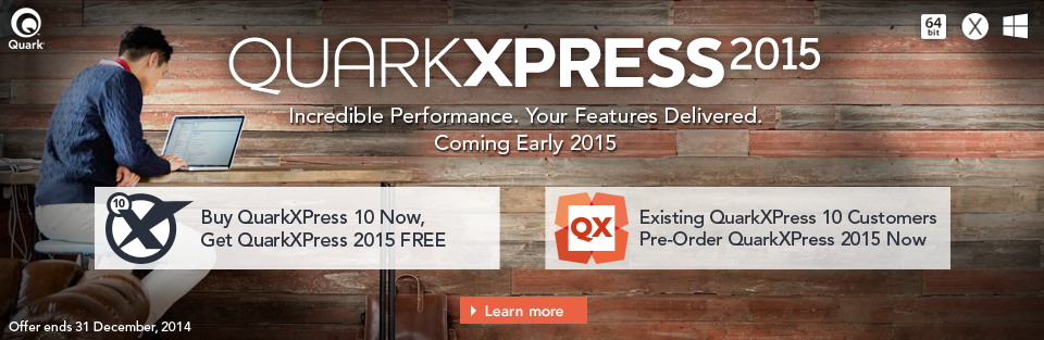 QuarkXPress 2015  banner