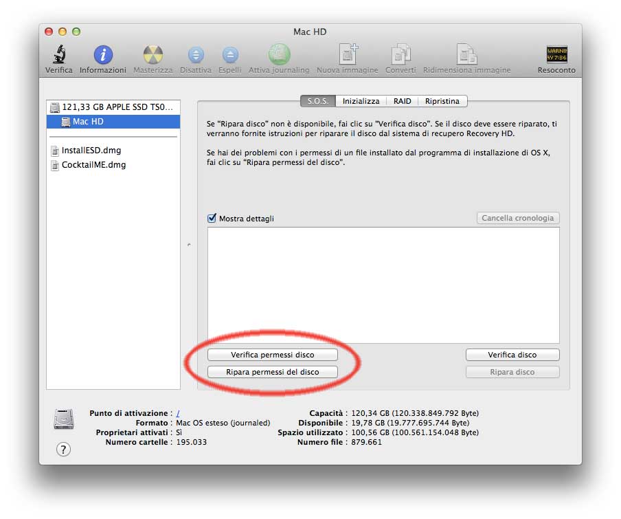 Installazione di OS X 10.10 Yosemite, come prepararsi RiparaPermessi