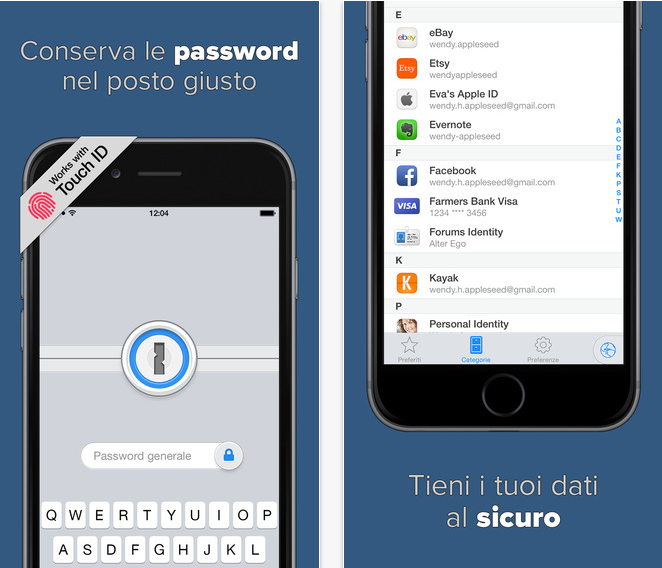 aggiornamento 1password