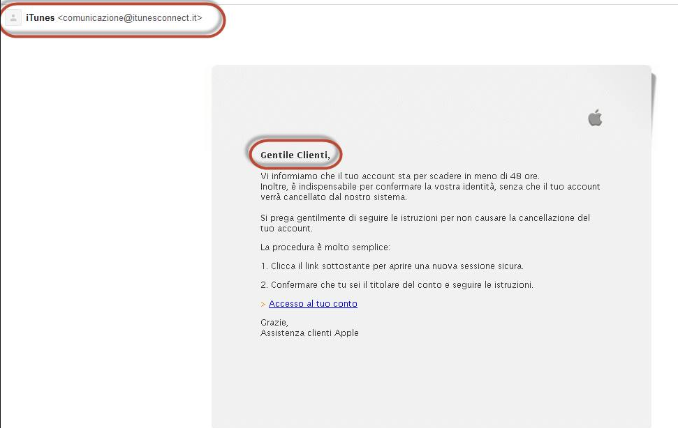 phishing apple