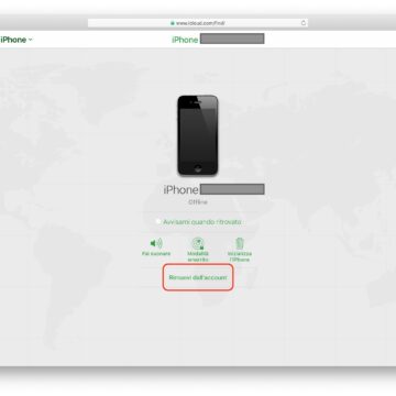 Come disattivare Trova il mio iPhone a distanza