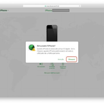 Come disattivare Trova il mio iPhone a distanza