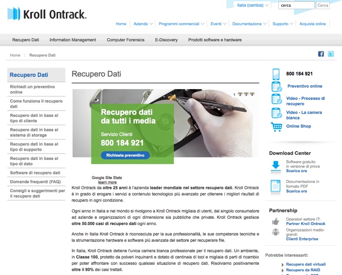 recupero dati da iPhone e iPad kroll ontrack 800