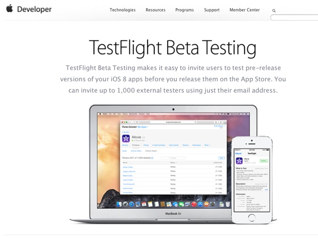 testflight sito app 620 ok
