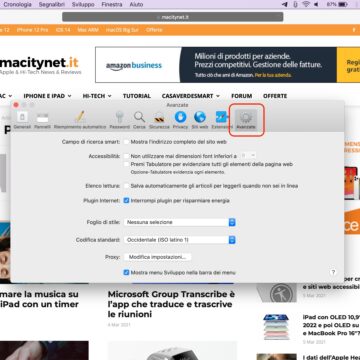 Come visualizzare il link completo sulla barra indirizzi di Safari per Mac
