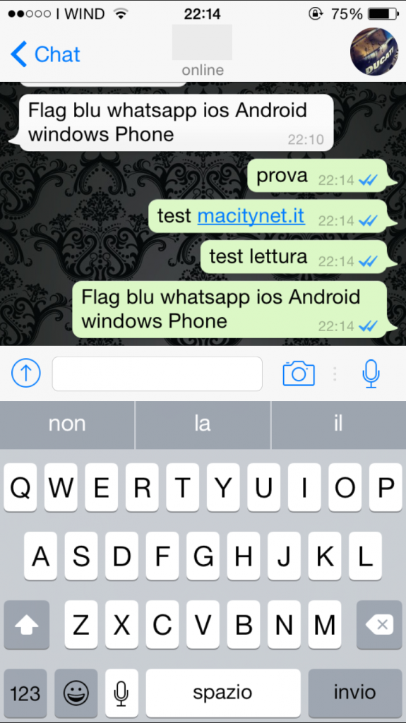 Conferma lettura messaggi Whatsapp