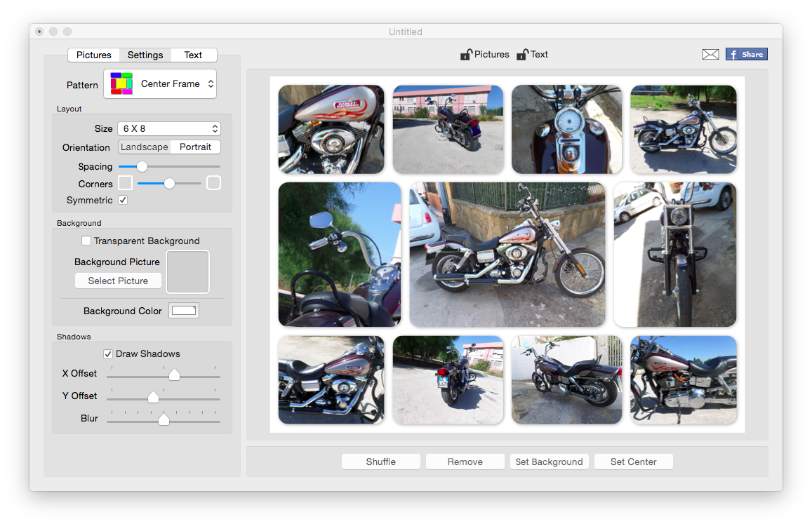 TurboCollage, collage fotografici su Mac in un click
