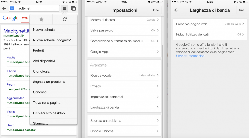 Risparmiare dati su iPhone