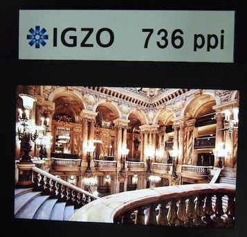 LCD IGZO Sharp IGZO 736 ppi