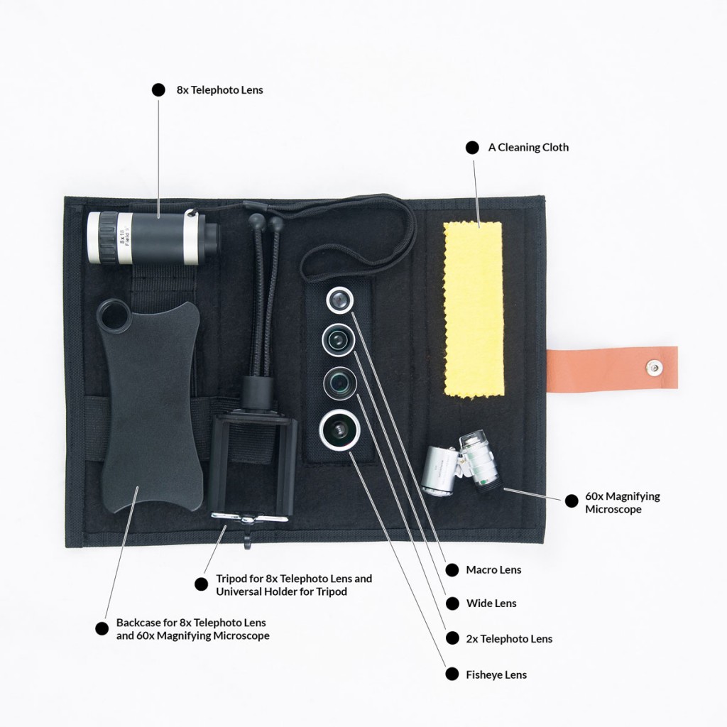 kit lenti fotografiche per smartphone