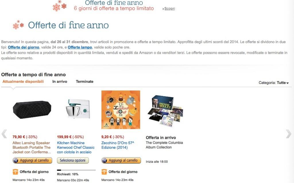 offerte di fine anno