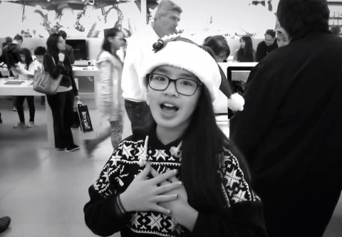 video di natale apple store 1000