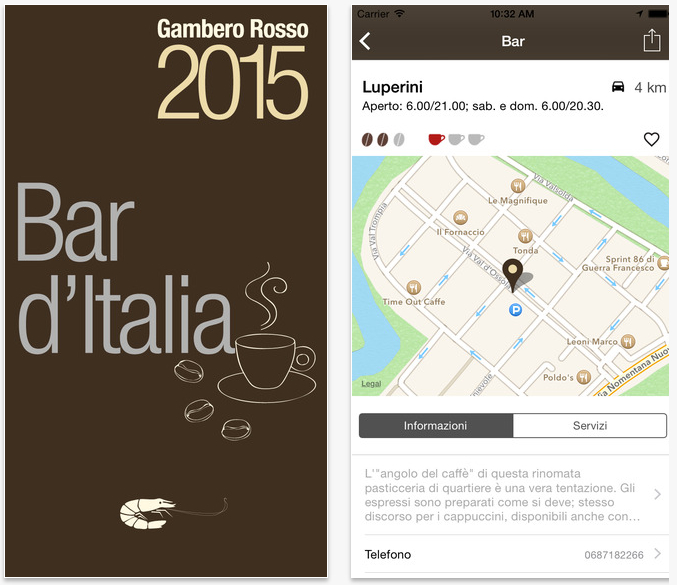 Bar d'Italia del Gambero Rosso 2015-2