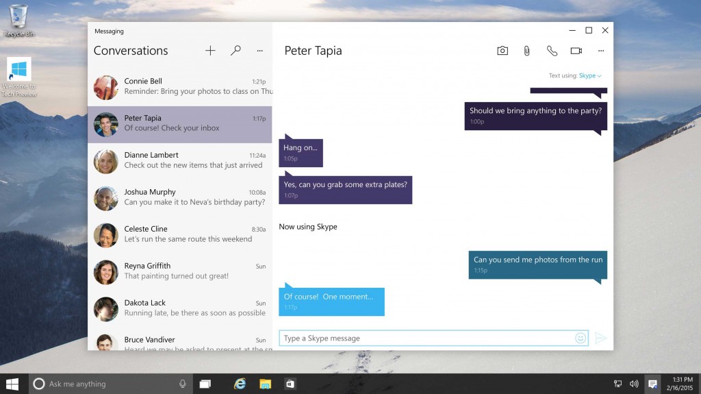 Windows 10 e skype