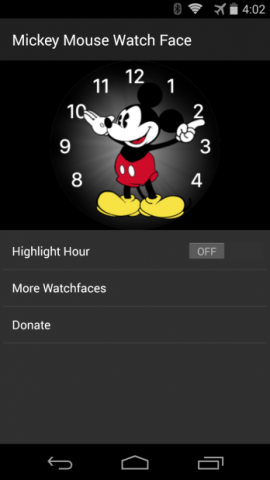Mickey Mouse android wear