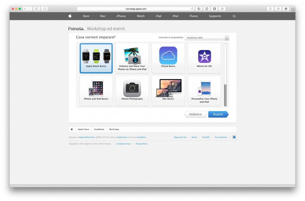 Workshop Apple Watch