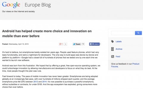 google risposta EU 620