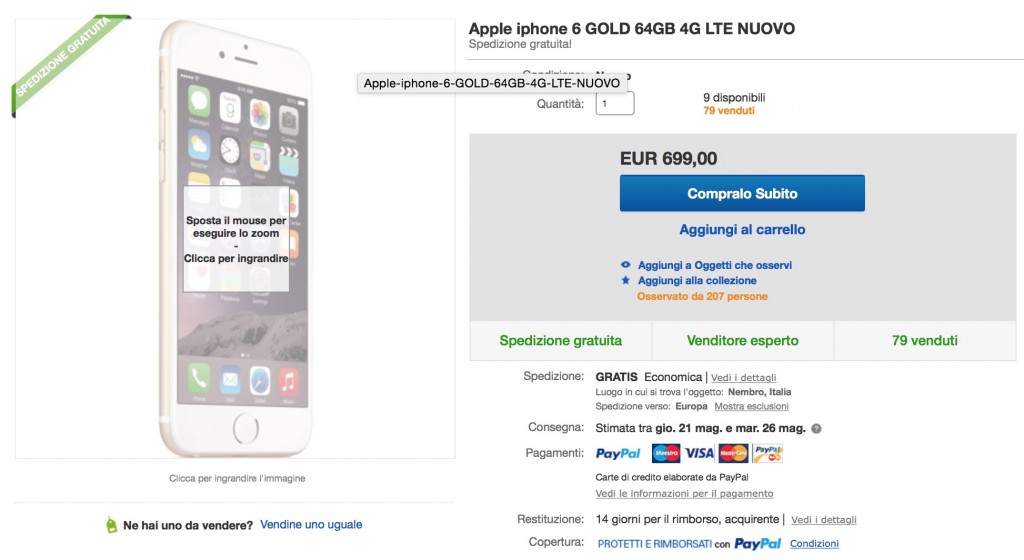 iPhone 6 in offerta