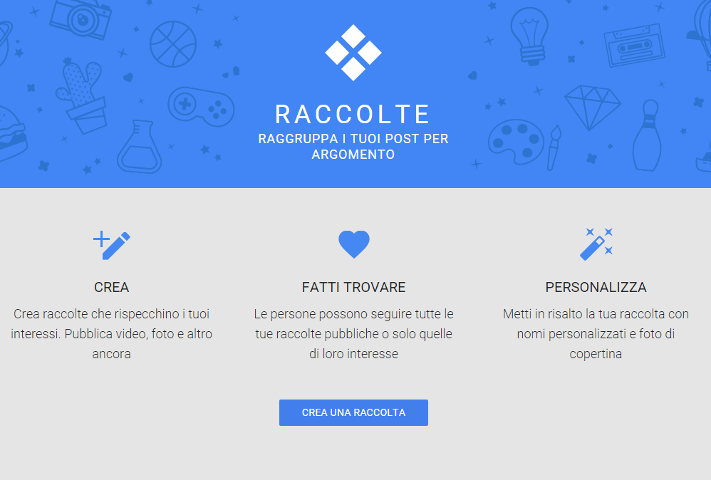 google plus raccolte