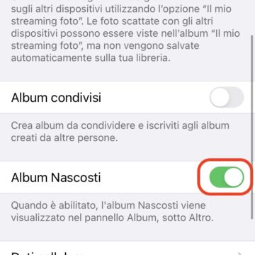 Rullino Foto, come nascondere foto e video su iPhone e iPad